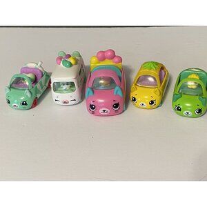 Shopkins Cutie Cars Assorted Set Of 5 Kids Die Cast Collectibles